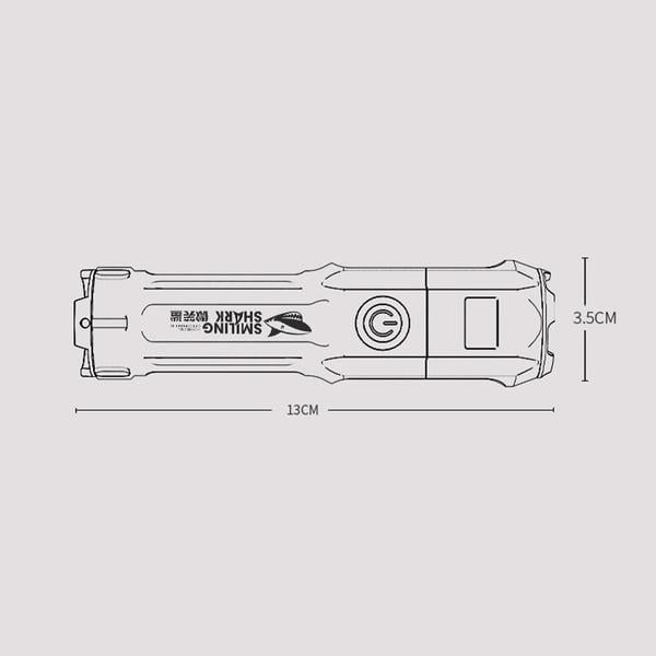 Super Bright ABS Strong Light Focusing Led Flashlight Image 4