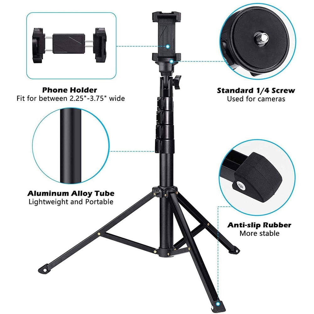 UBeesize 51" Extendable Tripod Stand with Bluetooth Remote Image 2