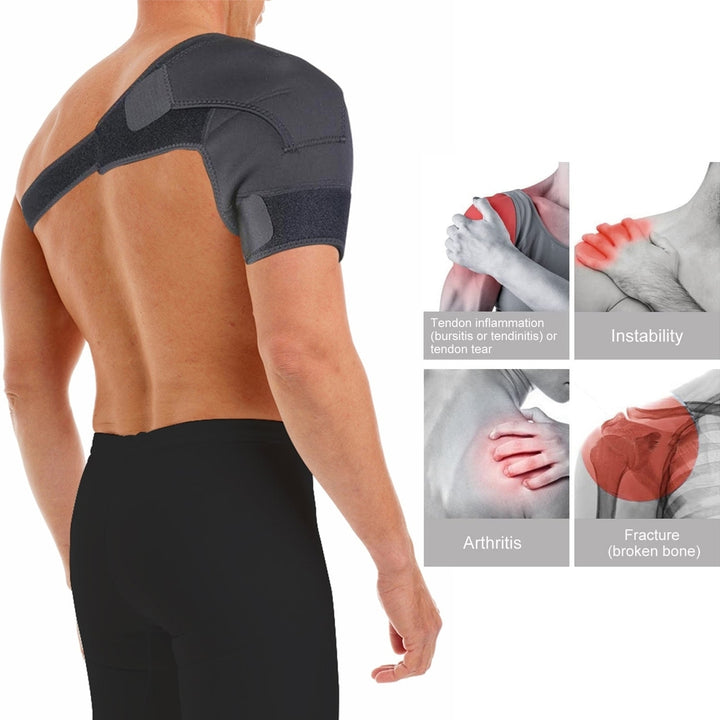 Unisex Adjustable Pain Relief Magnetic Shoulder Brace Support Brace Image 3