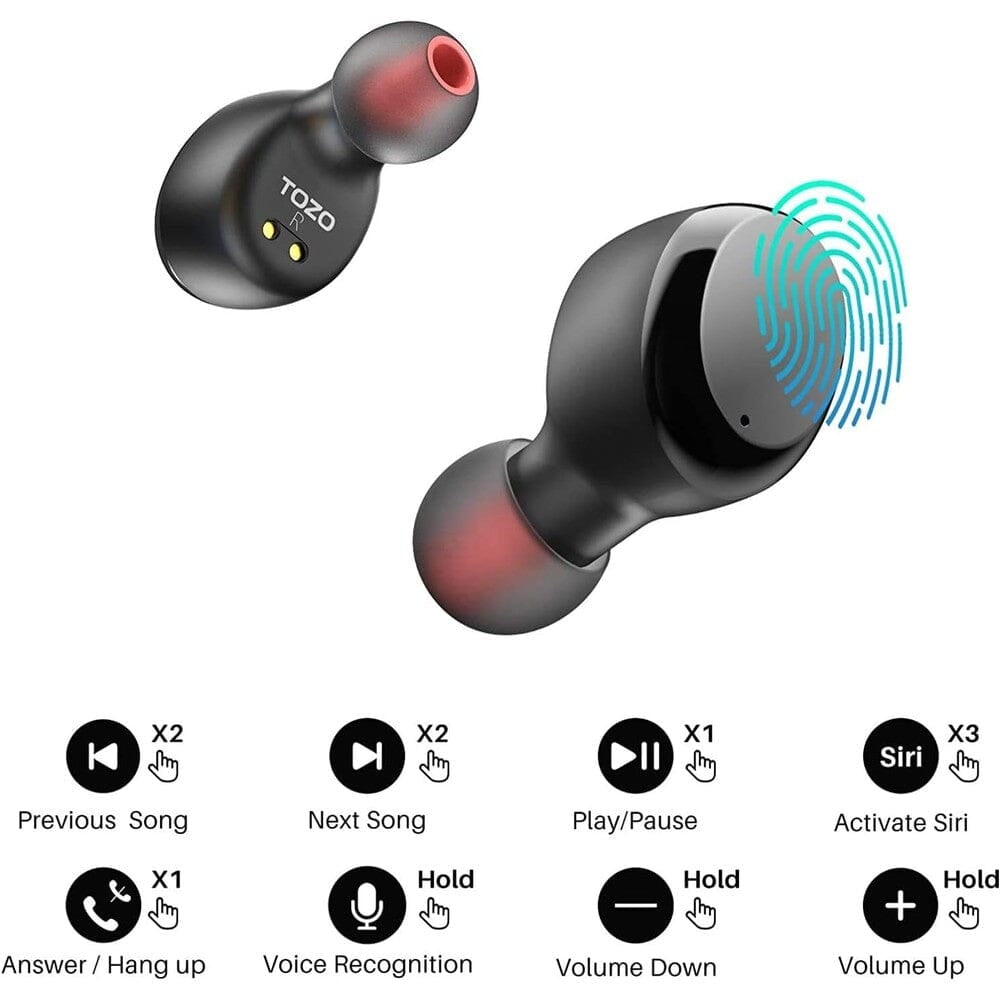 TOZO T6 (Classic Edition) True Wireless Earbuds Bluetooth 5.3 Headphones Image 2