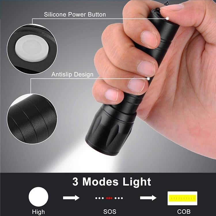 Tactical XPE COB Mini Flashlight Image 4