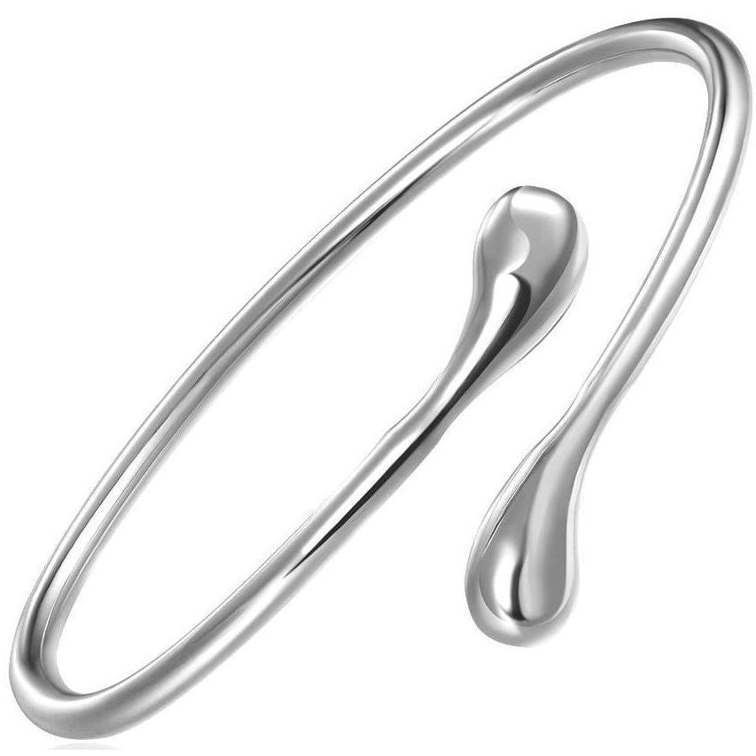 Teardrop Bangle in Sterling Silver Image 4