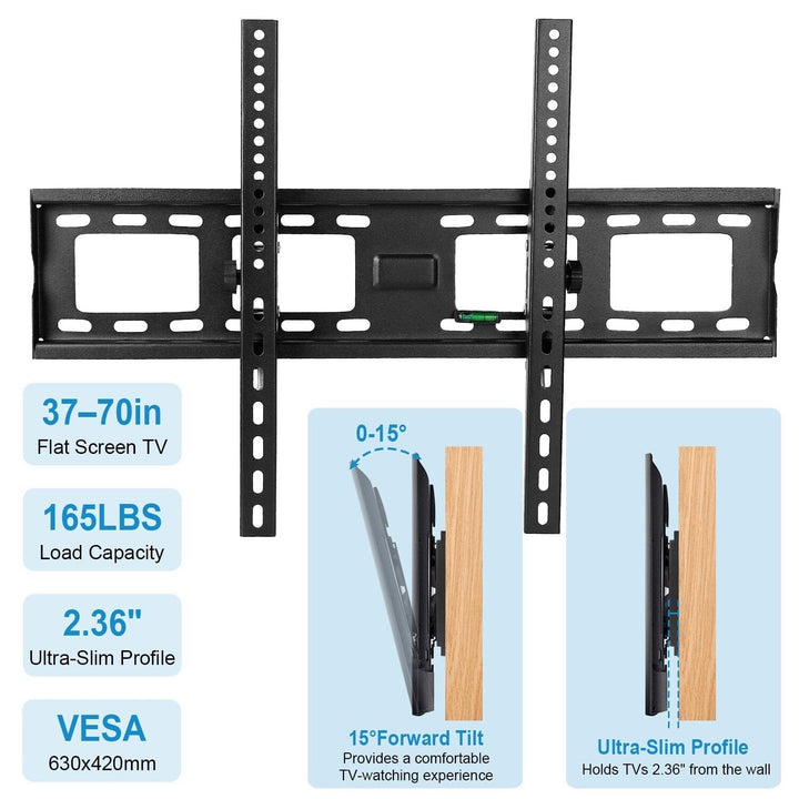 Tilt TV Wall Mount Bracket for 37"-70" LED/LCD/PLASMA Flat TV Image 8