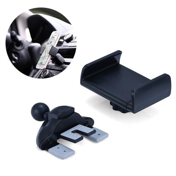 Universal Car Van CD Slot Smart Mobile Phone Rotation Mount Holder Image 4