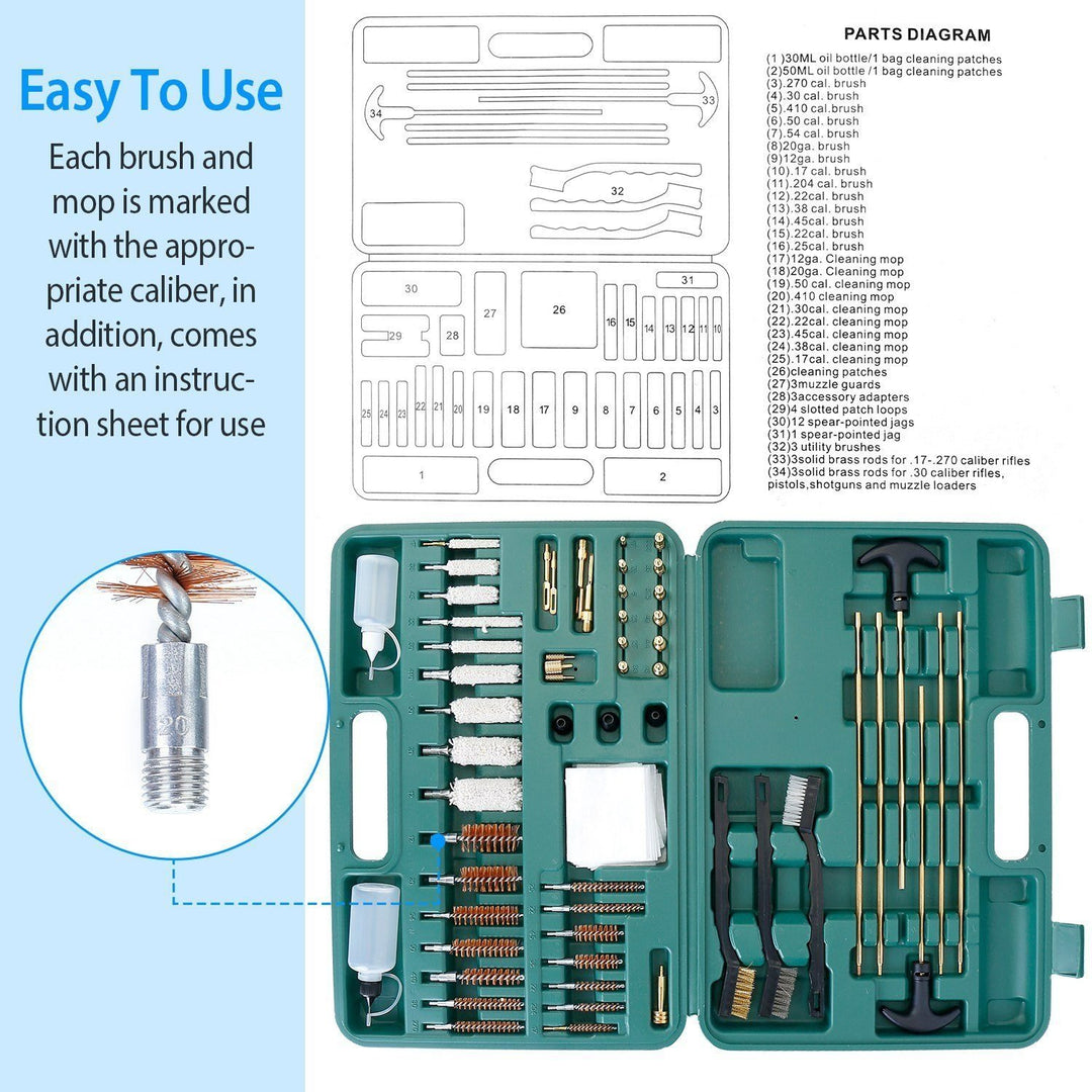 Universal Gun Cleaning Kit with Carrying Case Image 4