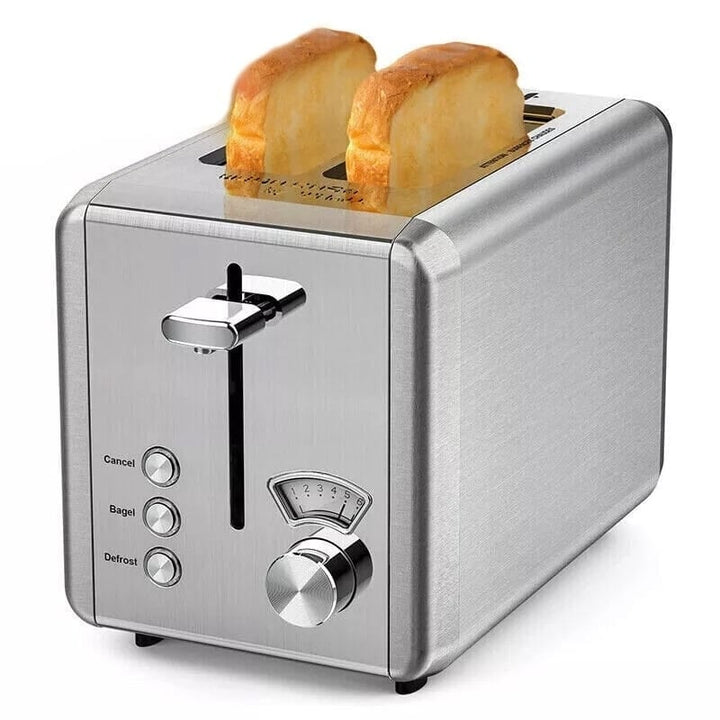 WHALL KST022GU Toasters 2 Slice Best Rated Prime - Stainless Steel (Refurbished) Image 1