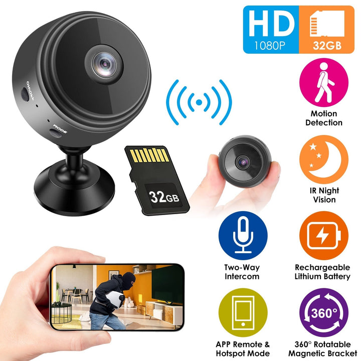 WIFI IP Home Security Camera 1080P Full HD with 32GB MMC Card Image 9