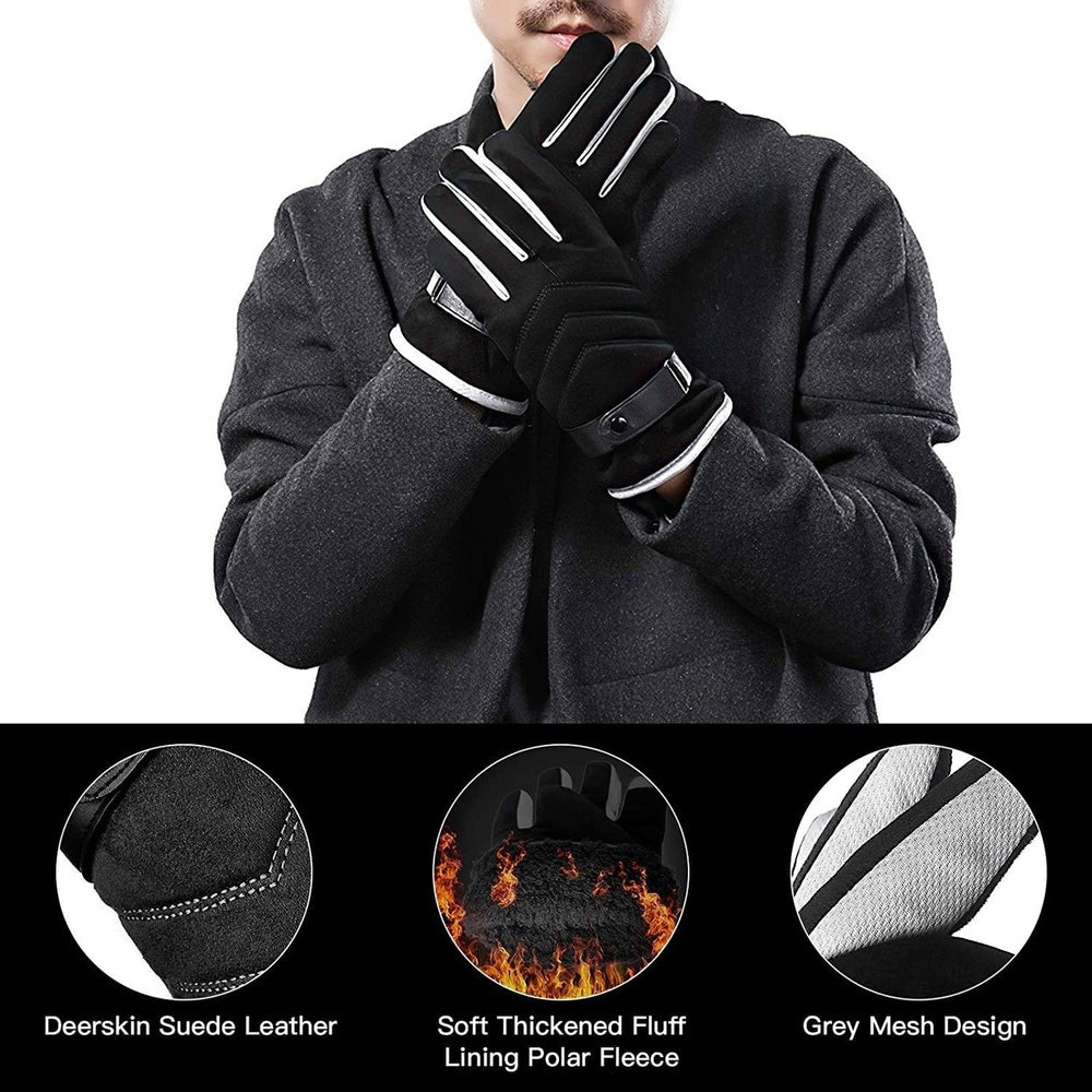 Windproof Thermal Gloves for Cold Weather Anti-Slip Gloves Image 2