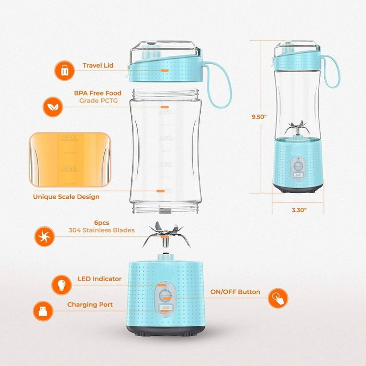 USB Rechargeable Portable Blender Image 3