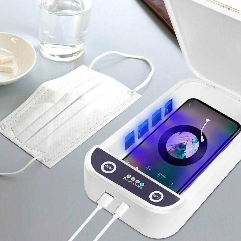 UV Light Phone Disinfection Box with Aromatherapy Function Image 2