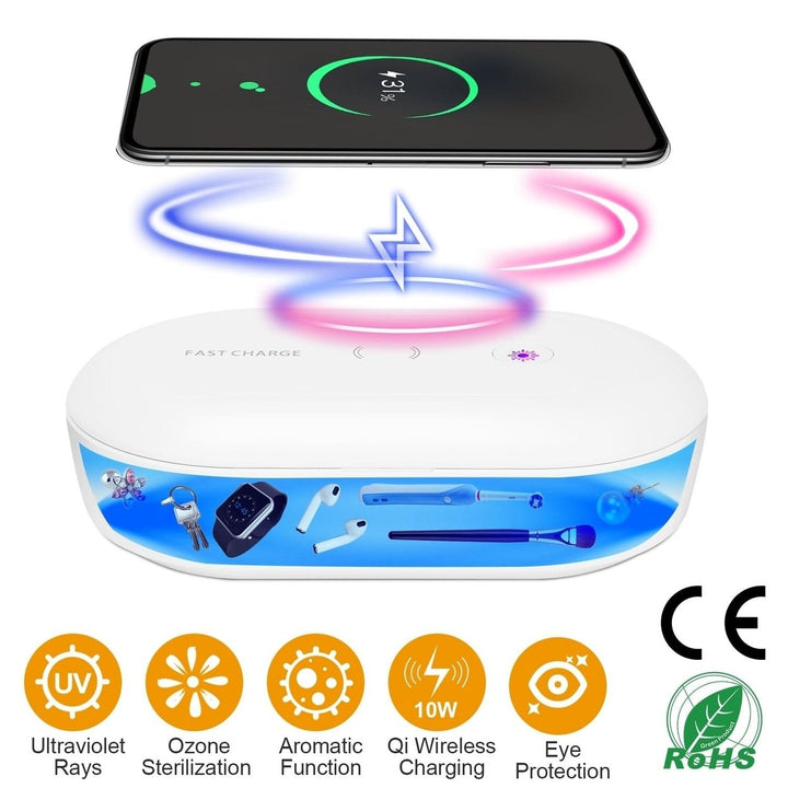 UV Light Sanitizer Box Portable 10w Phone Wireless Charging Disinfection Lamp Image 9