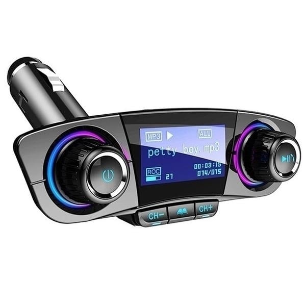 Wireless Bluetooth Handsfree Calling Car Charger FM Transmitter Image 1