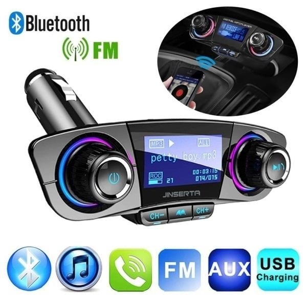 Wireless Bluetooth Handsfree Calling Car Charger FM Transmitter Image 3