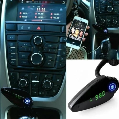 Wireless Bluetooth Car USB Charger FM Transmitter Auto Handsfree Adapter Audio Image 2