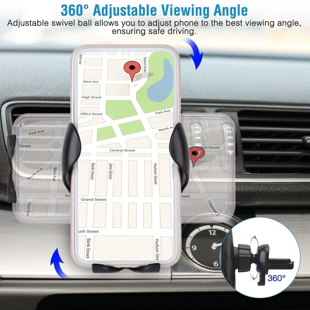 Wireless Car Charger 15W Qi Fast Charging Car Mount Image 11