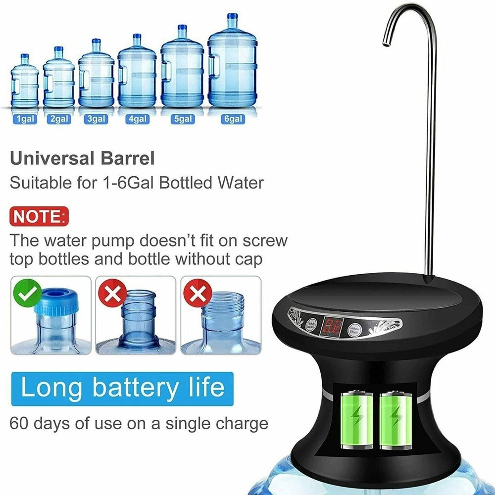 Wireless Electric Drinking Water Bottle Pump Dispenser Image 2