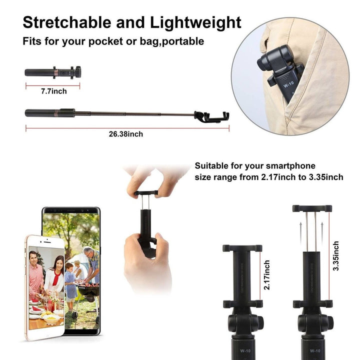 Wireless Extendable Selfie Stick Image 9