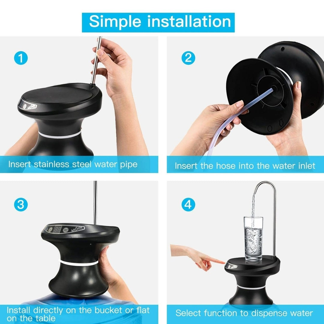 Wireless Electric Drinking Water Bottle Pump Dispenser Image 4