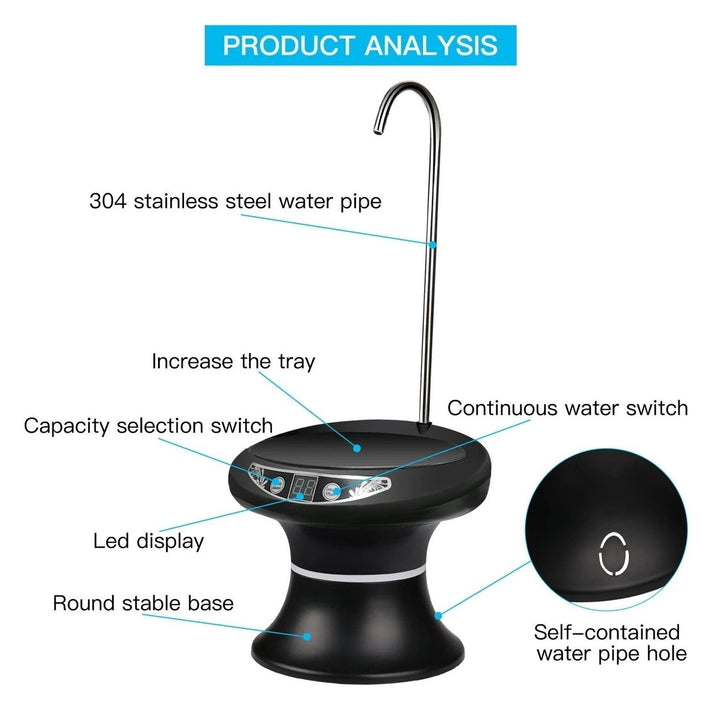 Wireless Electric Drinking Water Bottle Pump Dispenser Image 4