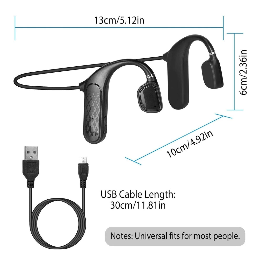 Wireless V5.1 Bone Conduction Earphones with Sensitive Mic Image 3