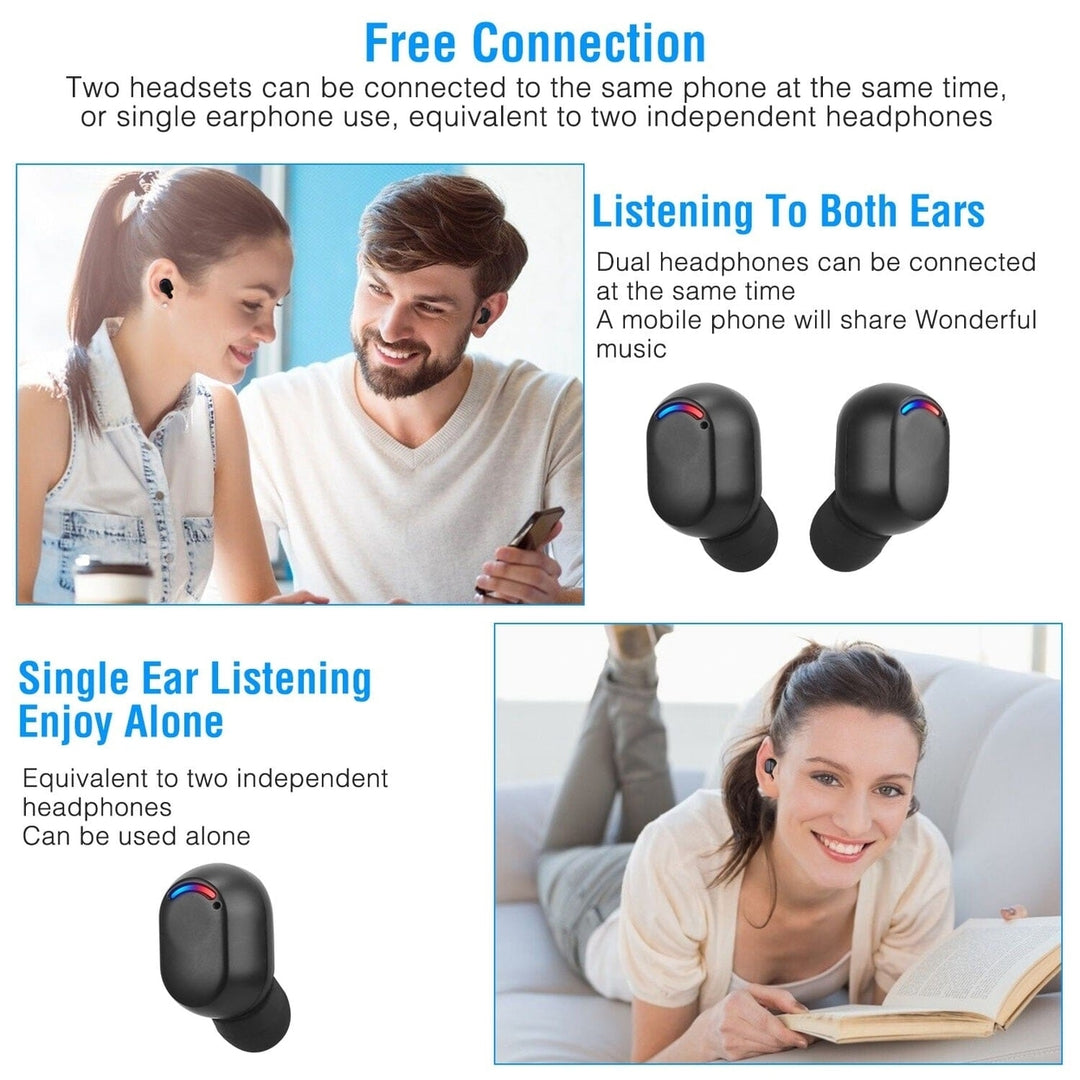 Wireless V5.3 TWS Earbuds In-Ear Stereo Headset Image 8