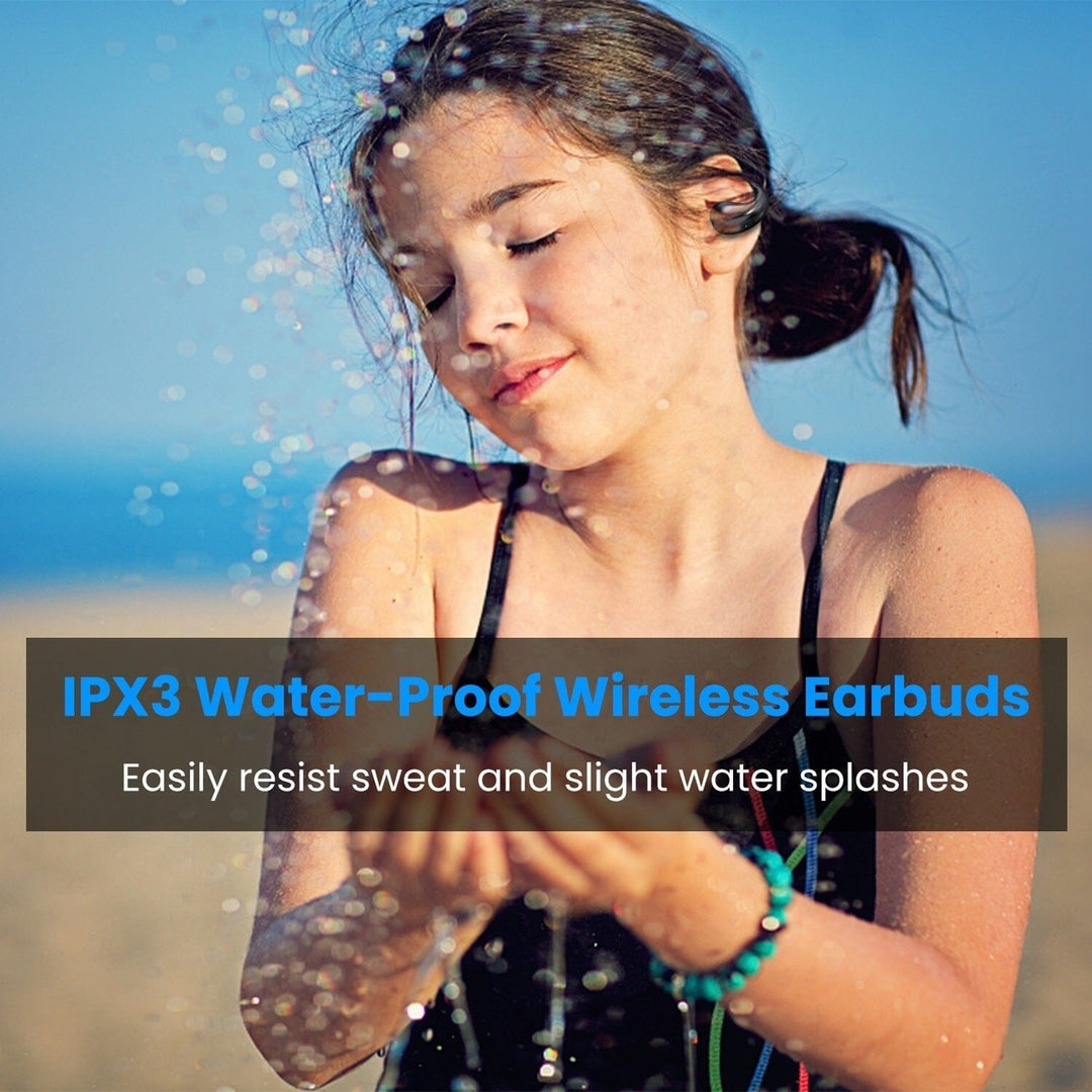 Wireless V5.3 Open Ear Clip Earbuds IPX3 Waterproof Ultra Open Earbuds with LED Display Image 11