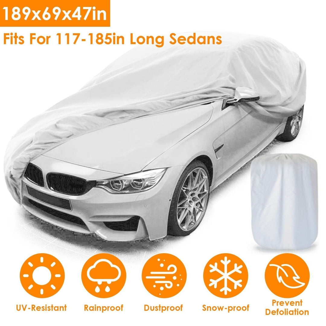 Weather UV Outdoor Full Cover For Sedans Up To 185" Image 6