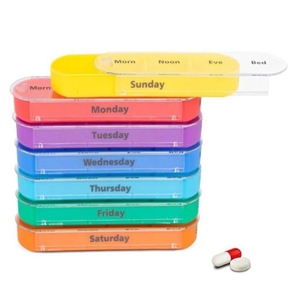 Weekly Pill Organizer Dispenser Box Image 3