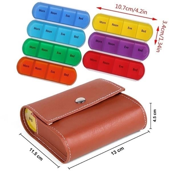 Weekly Pill Organizer Dispenser Box Image 4