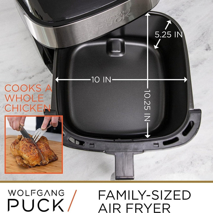 Wolfgang Puck 9.7QT Stainless Steel Air Fryer Image 4