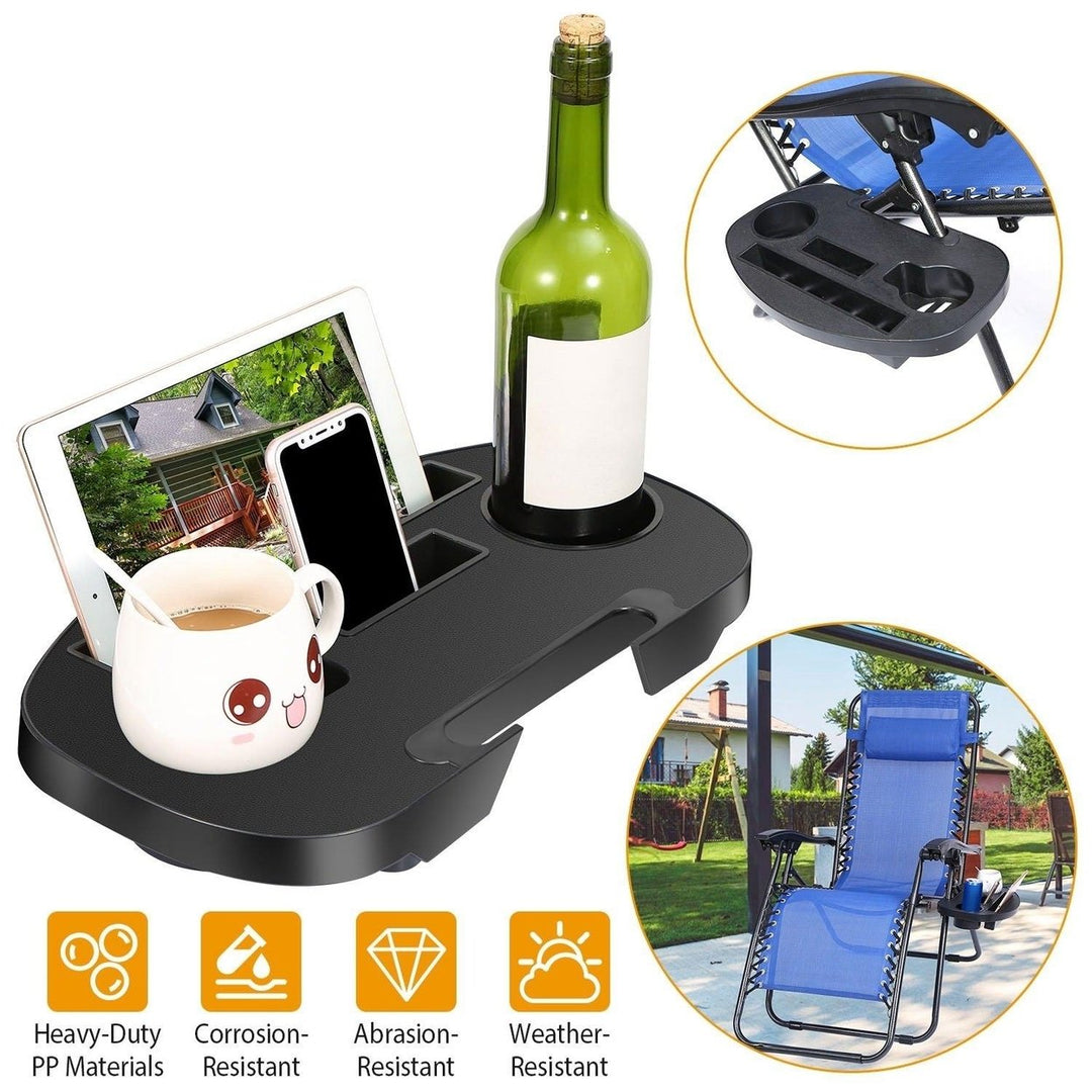 Zero Gravity Chair Cup Holder Clip On Side Tray Image 11