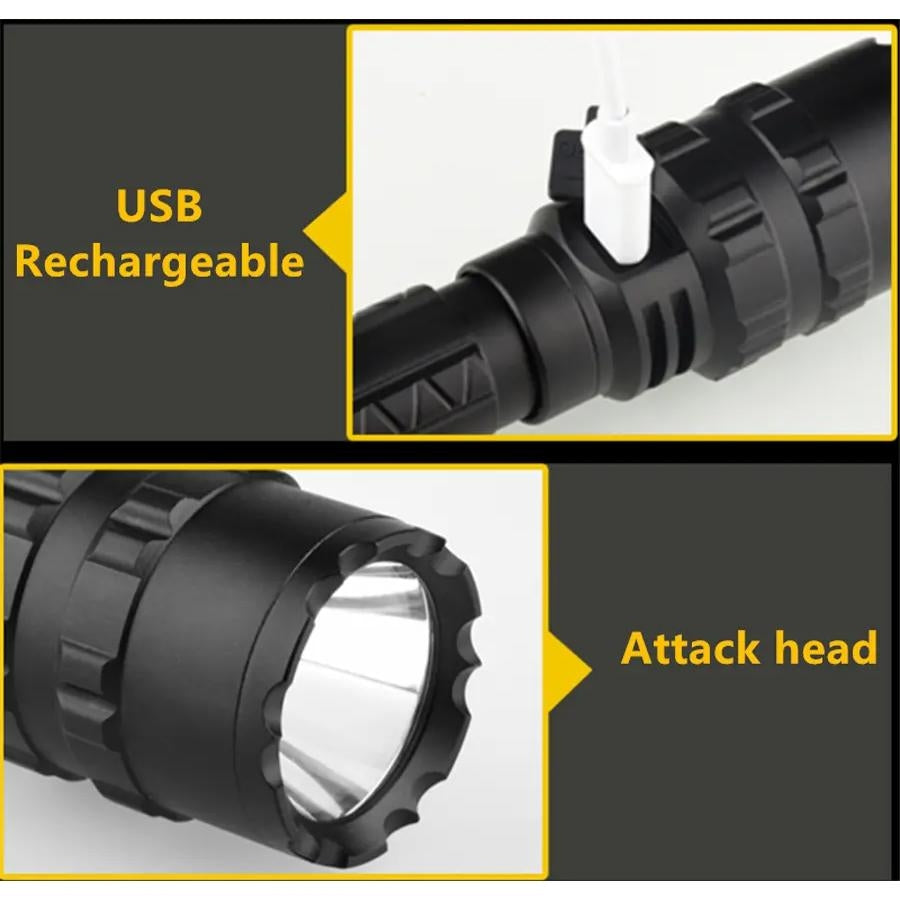 XANES 1102 L2 5Modes 1600 Lumens USB Rechargeable Camping Hunting LED Flashligh Image 3