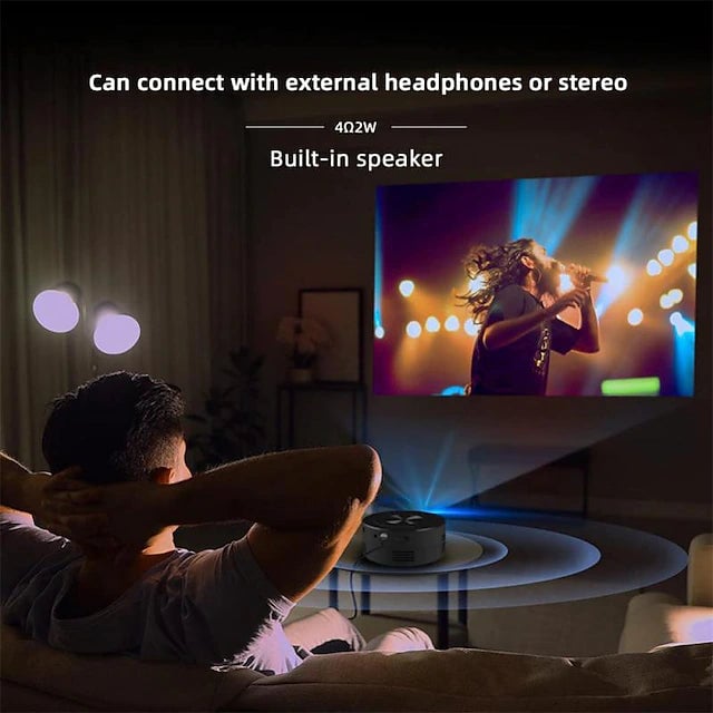 YT200 LED Projector Mini Handheld Image 6