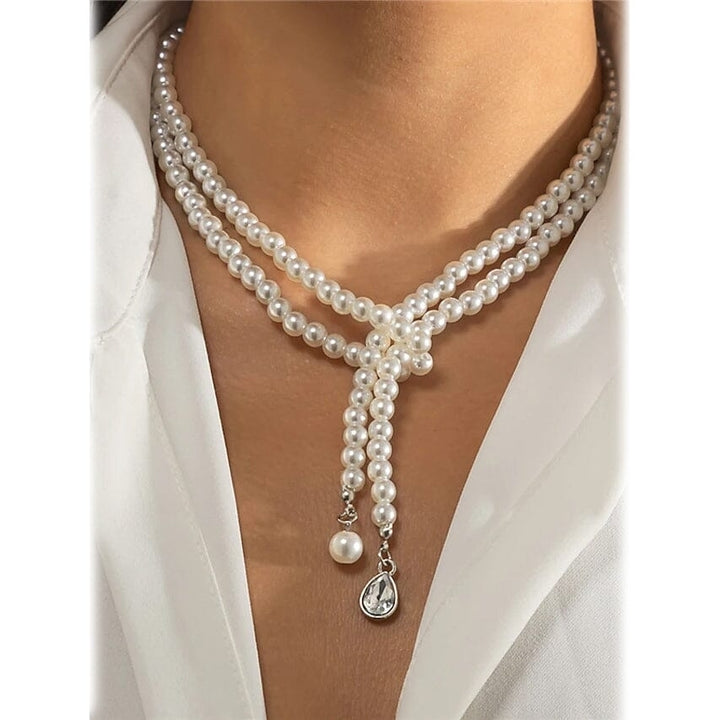 Womens Pearl Necklaces Jewelry Image 1