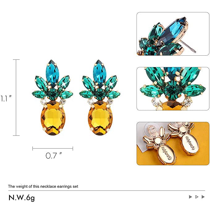 Womens Pineapple Earrings Image 2