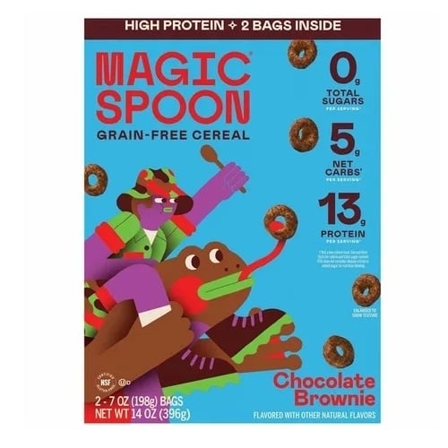 Magic Spoon Cereal Chocolate Brownie Grain-Free Cereal 14 Ounce Image 1