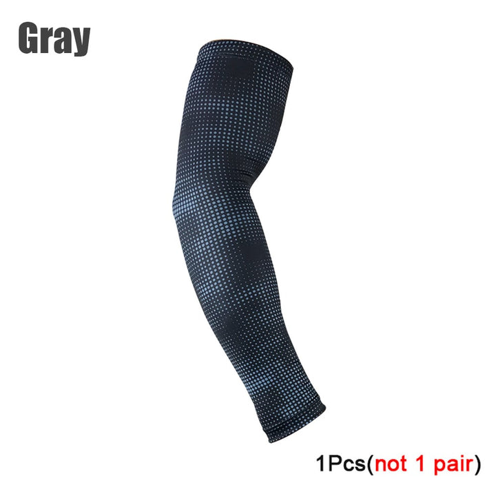 1Pcs Sports Compression Arm Cooling Sun Protection Compression Arm Sleeves for Baseball Basketball Golf Tennis Running Image 9