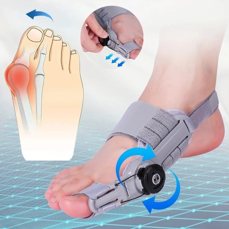 Bunion Corrector Unisex Foot Hallux Valgus Braces Rotatable Toe Separator Straightener Adjustable Pedicure Finger Toe Image 1