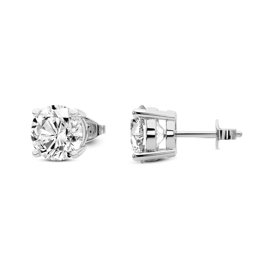 0.25 Ct T.W. Natural Diamond Studs in 14k White or Yellow Gold Image 3