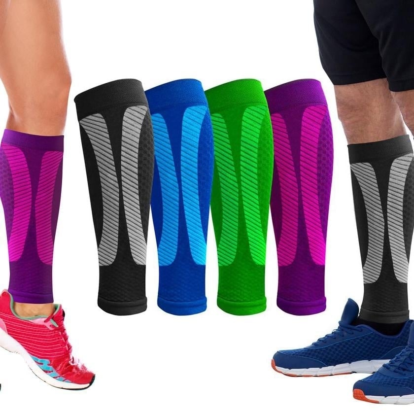 1-Pair: DCF Elite Unisex Calf Compression Sleeves Image 1