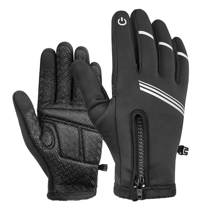 1-Pair: Winter Touchscreen Thermal Gloves Image 1