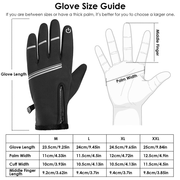 1-Pair: Winter Touchscreen Thermal Gloves Image 4