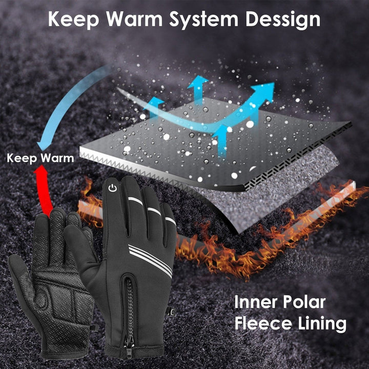 1-Pair: Winter Touchscreen Thermal Gloves Image 11