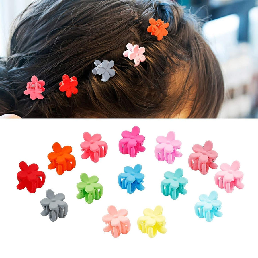 100-Pieces: Non-Slip Colorful Mini Hair Claw Clips Clamps Accessories Image 1