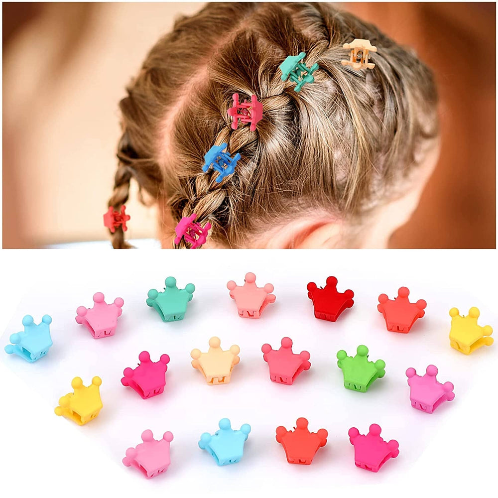 100-Pieces: Non-Slip Colorful Mini Hair Claw Clips Clamps Accessories Image 2