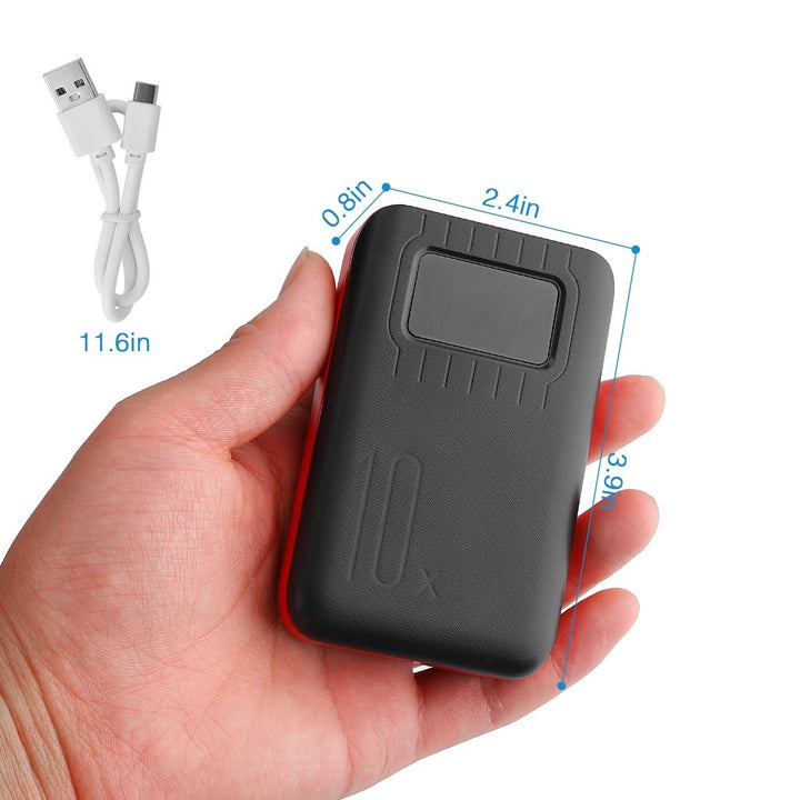 10000 mAh Portable Powerbank Dual USB Charger Port with LCD Display Image 6