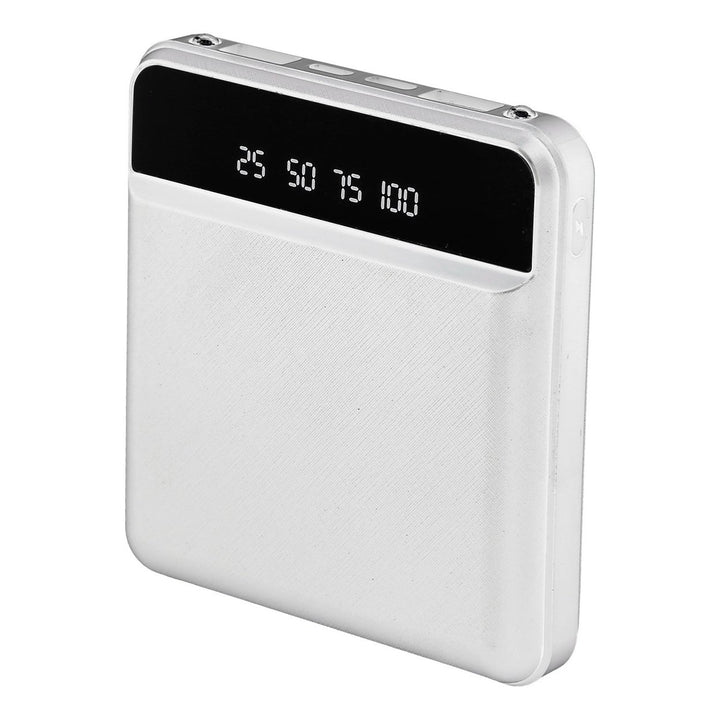 10000 mAh Portable Powerbank Mini with Dual USB Ports LCD Display Image 4