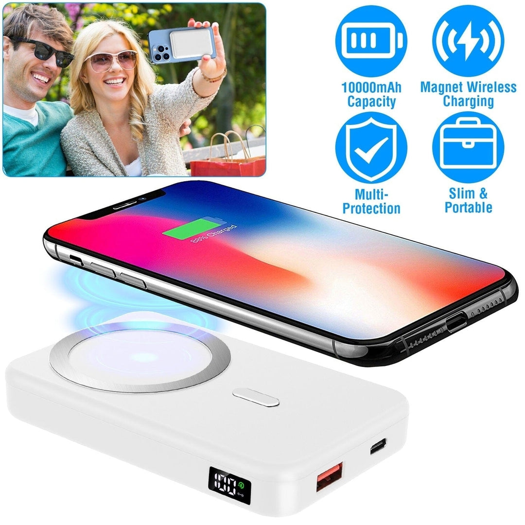 10000mAh Magnetic Wireless Power Bank 22.5W Fast Charging Image 10