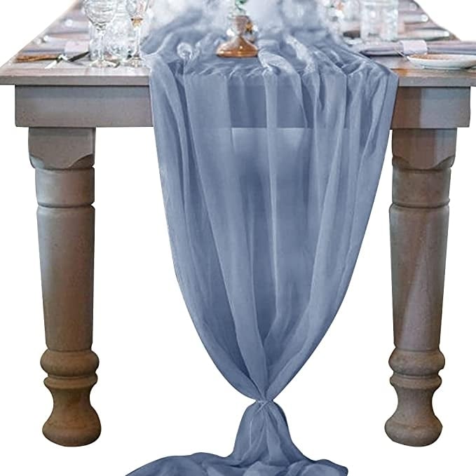 10Ft. Chiffon Table Runner Image 1