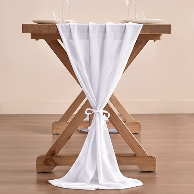 10Ft. Chiffon Table Runner Image 4